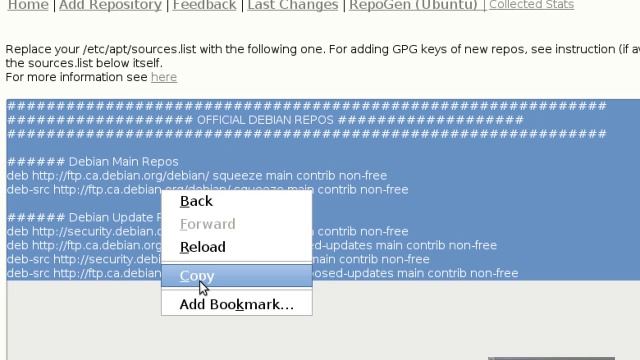 Debian Sources List Generator смотреть онлайн
