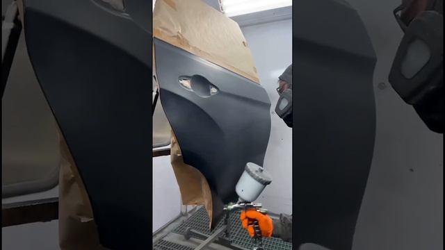 Кузовной ремонт БМВ Х6 покраска крыла и двери смотреть онлайн