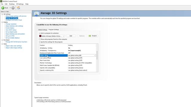 NVIDIA Control Panel BEST Settings For Adobe INDESIGN | Fix Adobe Indesign Not Using GPU To Render