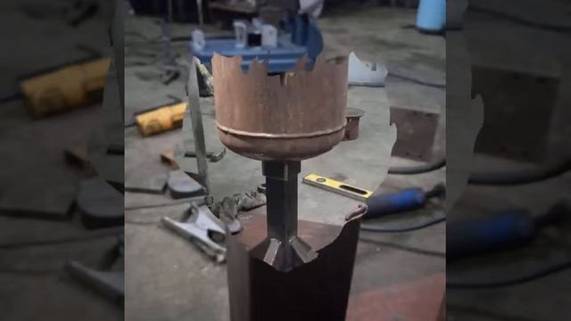 Простенькая печь под казан из газового баллона . смотреть онлайн