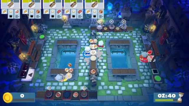 [Switch] Overcooked! 2 DLC - Night of Hangry Horde (2/3) (4 Players) смотреть онлайн