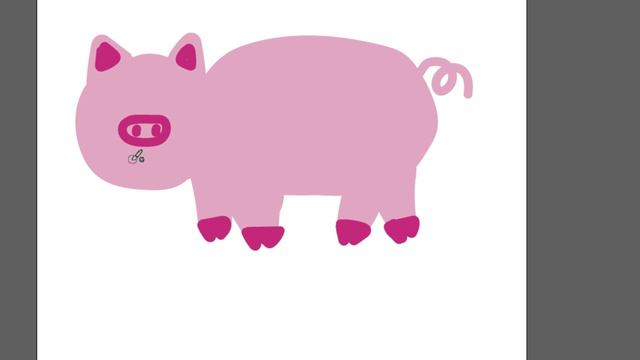 Рисуем свинку детям часть 26 смотреть онлайн