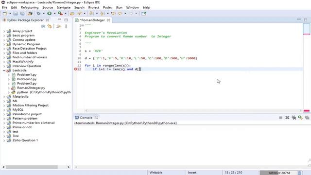 Roman to Integer Leetcode Python | Program to convert roman numerals to numbers in python смотреть онлайн