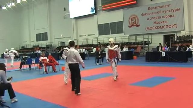Taekwondo WTF. Чемпионат Москвы 02.12.2012. Данилин-Мельников. смотреть онлайн