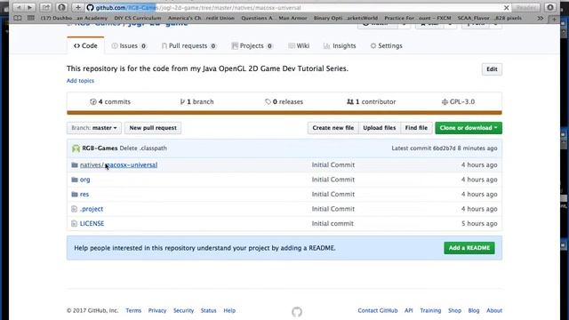 Java OpenGL 2D Game Tutorial - Episode 16 - GitHub смотреть онлайн