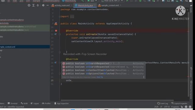 Context Menu In Android Studio ✌| Android Development Tutorial | #java #androiddevelopment смотреть онлайн