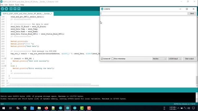 Arduino IDE + ESP32 + DHT11 + ESP-NOW + Web Server | ESP32 ESP-NOW and Web Server (MONITORING) смотреть онлайн