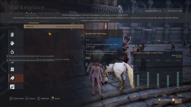 Bless Unleashed PC. Leveling up Blessings смотреть онлайн