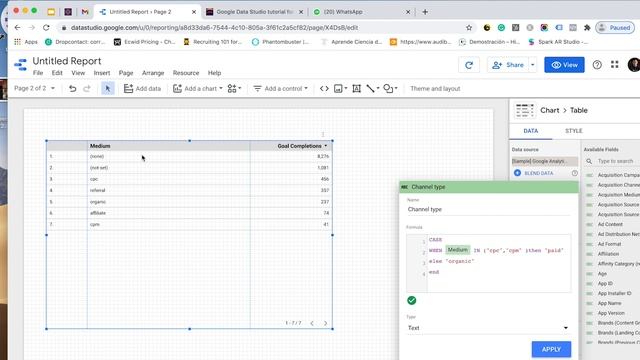 Google Data Studio: Case Statements / Case When смотреть онлайн