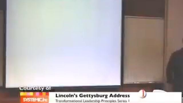 1 Transformational Leadership: Lincoln's Gettysburg Address смотреть онлайн