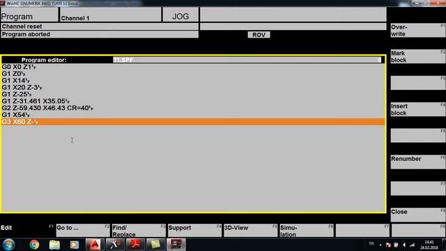 3) CNC SINUMERIC TO SUB PROGRAM TURN 1 смотреть онлайн