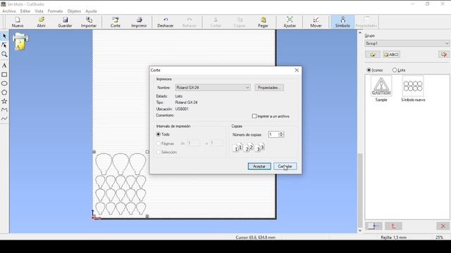 CORTE por CONTORNO Plotter de CORTE ➤ CORTE con REGISTRO - [ROLAND] смотреть онлайн