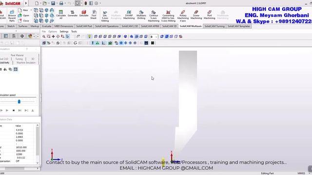 SolidCAM Mill-Turn Operation смотреть онлайн