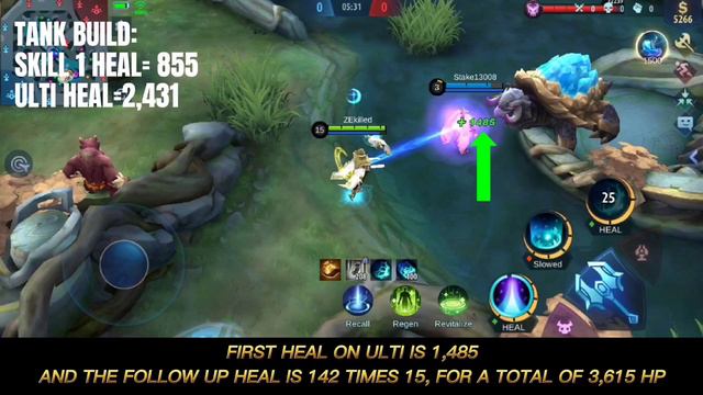 Stop Using Tank Estes! Almost 3k plus HP Heal Build | Mobile Legends | ZEkilled смотреть онлайн