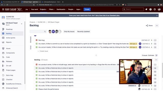 Jira REST API - Get Backlog Issues смотреть онлайн