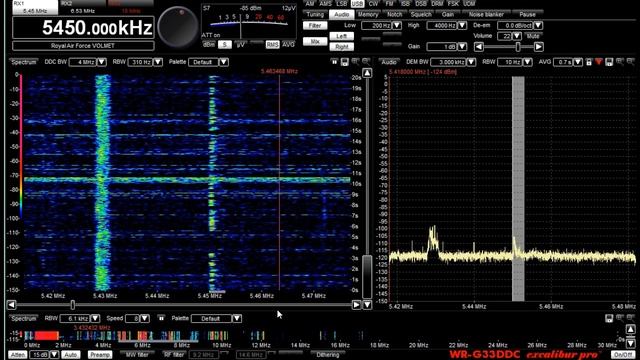 5450 KHZ USB Royal Air Force VOLMET смотреть онлайн