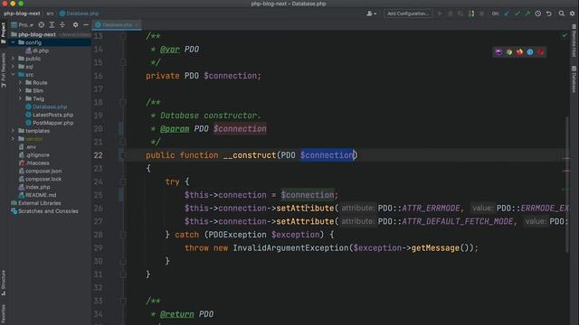15. Улучшаем класс Database. Пишем Блог на PHP смотреть онлайн
