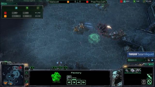 Game 1 - Prae.ThorZaIN (T) vs Mill.Adelscott (P) - TeamSpeak TL SC2 Open #12 Final смотреть онлайн