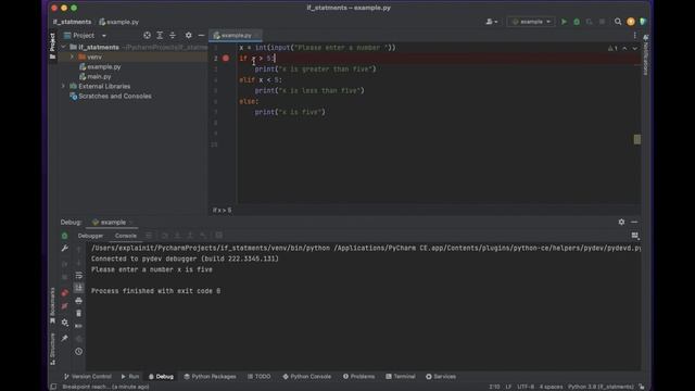 Python tutorial for beginners 10. If statements. смотреть онлайн