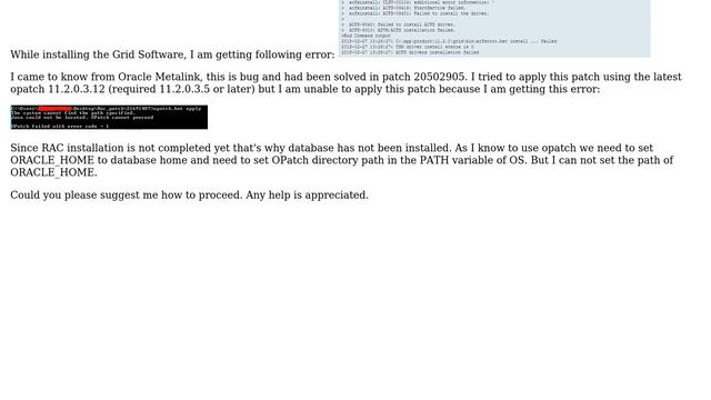 Databases: Unable to apply patch in Oracle Grid Home (2 Solutions!!) смотреть онлайн