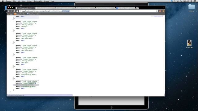 Consume JSON data from IOS calling from a WCFservice смотреть онлайн