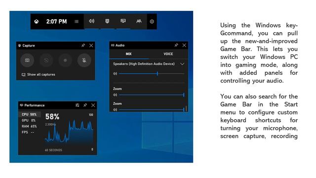 Windows 10 : New Game Bar смотреть онлайн