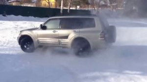 Mitsubishi Pajero 3 напролом по снегу (Паджеро клуб #14)