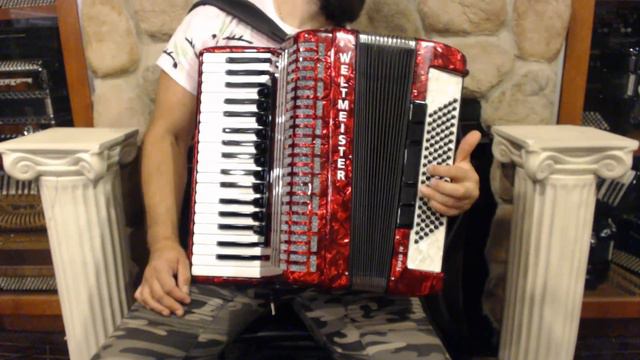 4899 - Certified Pre-Owned Red Weltmeister Topas IV Piano Accordion LMMM 37 96 $2499 смотреть онлайн