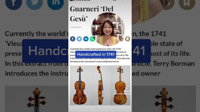 The World's Most Expensive Violin,  Violin For Sale, Violin Shop.