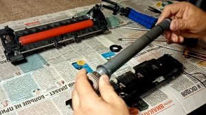 Ремонт Kyocera 1035/ 2535. Замена тефлонового вала печки