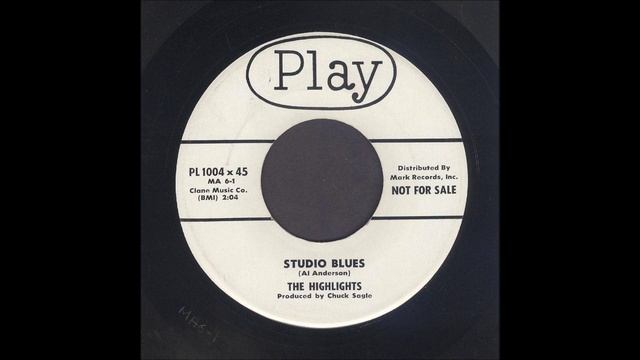 The Highlights - Studio Blues - Rockabilly Instrumental 45