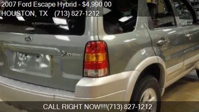 2007 Ford Escape Hybrid Base 4dr SUV for sale in HOUSTON, TX смотреть онлайн