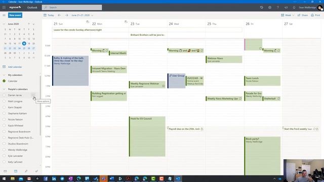 How to add a Colleagues Calendar to Outlook on the Web смотреть онлайн