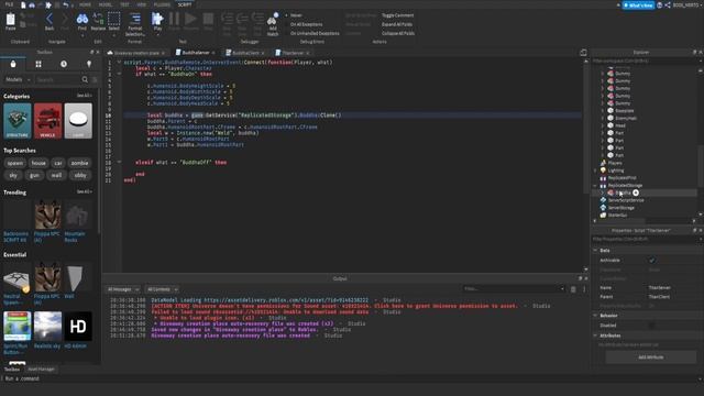 ROBLOX Studio Model Giveaway | Blox Fruits Buddha Transformation Tutorial смотреть онлайн