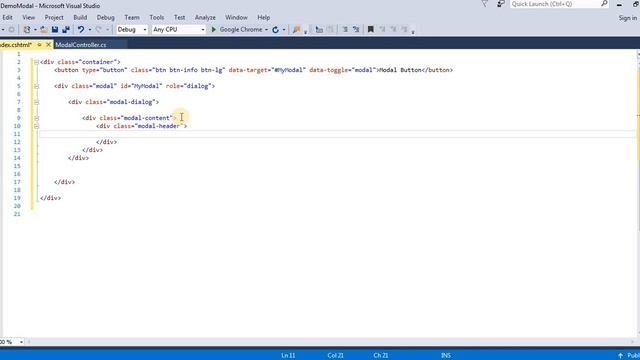Simple Modal Example in Bootstrap using ASP.Net MVC Application смотреть онлайн