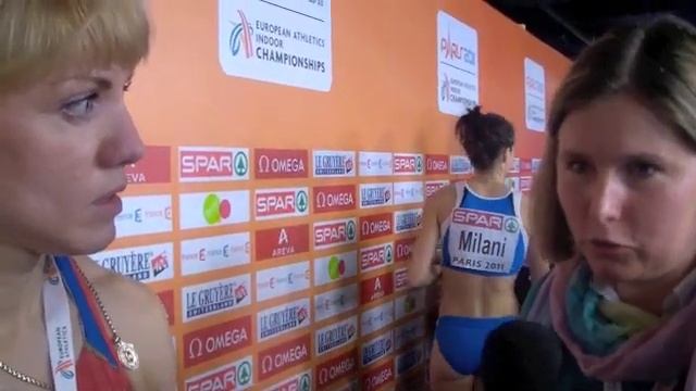 Olesya Krasnomovets (RUS) after 400m final смотреть онлайн