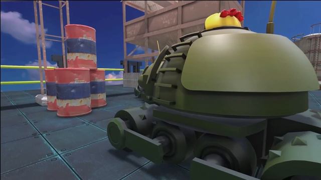 ROBOT TIGER MONSTER & CARTOON CAT VS MS-PACMAN !! смотреть онлайн