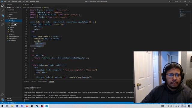 ToDo list using react смотреть онлайн