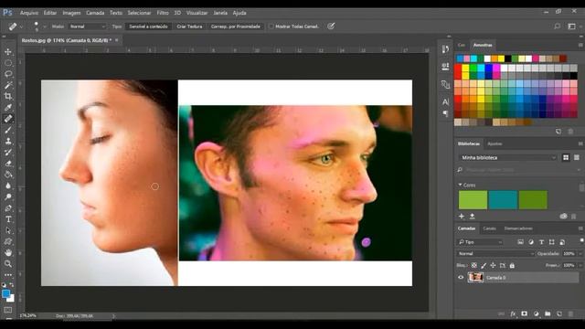 Removendo as ManchAs do RoStO no Photoshop CS6/CS5/CS4 - Iniciante смотреть онлайн