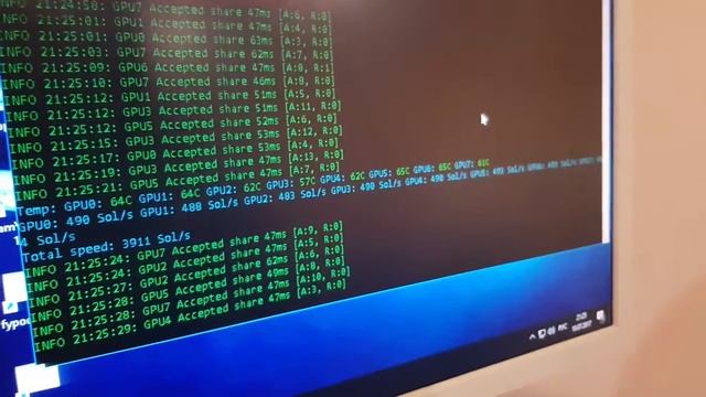 Обзор фермы на 8GPU MSI GeForce GTX 1070 смотреть онлайн