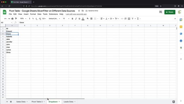 Pivot Table - Google Sheets - Connect a Slicer/Filter to Multiple Pivot Tables, Different Sources смотреть онлайн