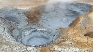 Boiling mud pools at Hverir...Myvatn, Iceland