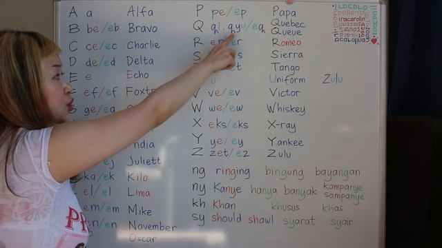 LEARN INDONESIAN LANGUAGE ABCD - NATO PHONETIC ALPHABET смотреть онлайн
