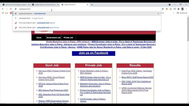 Sarkari Job Result Portal Source Code | Developed on Laravel | Super Easy To Use | SarkariJobResult смотреть онлайн