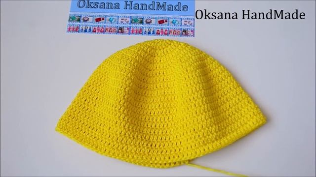 Шляпа крючком с ввязанным бантом. Мастер класс. Women's crochet hat смотреть онлайн