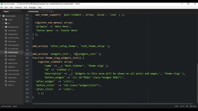 Register Sidebar in Wordpress смотреть онлайн