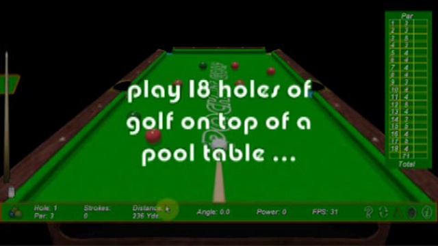 "Drop-it Pock-it" ... A billiard style 3D computer game ... смотреть онлайн
