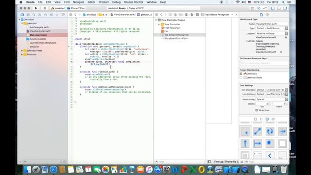 Xcode 8, swift. Gestures(свайпы, двойные касания) #5 смотреть онлайн