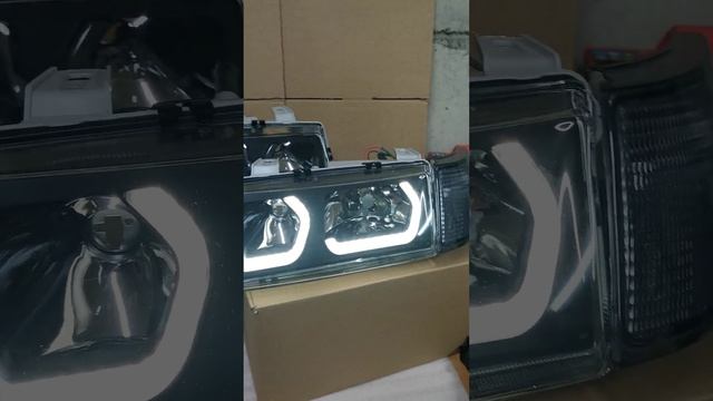 Фары Ваз-2110 в стиле BMW, Тонированное Дхо, гладкое стекло смотреть онлайн