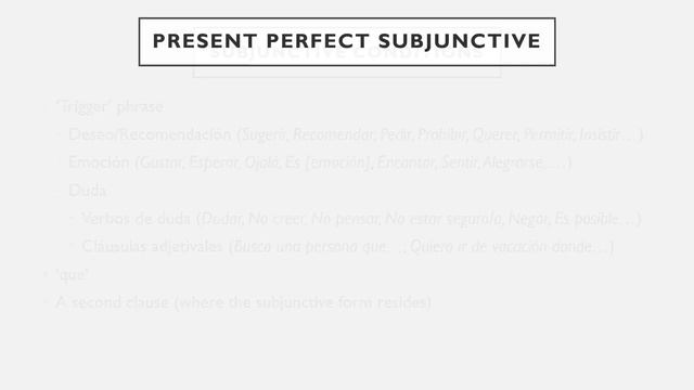 Perfect Forms, Pt. 2: Present Perfect Subjunctive смотреть онлайн